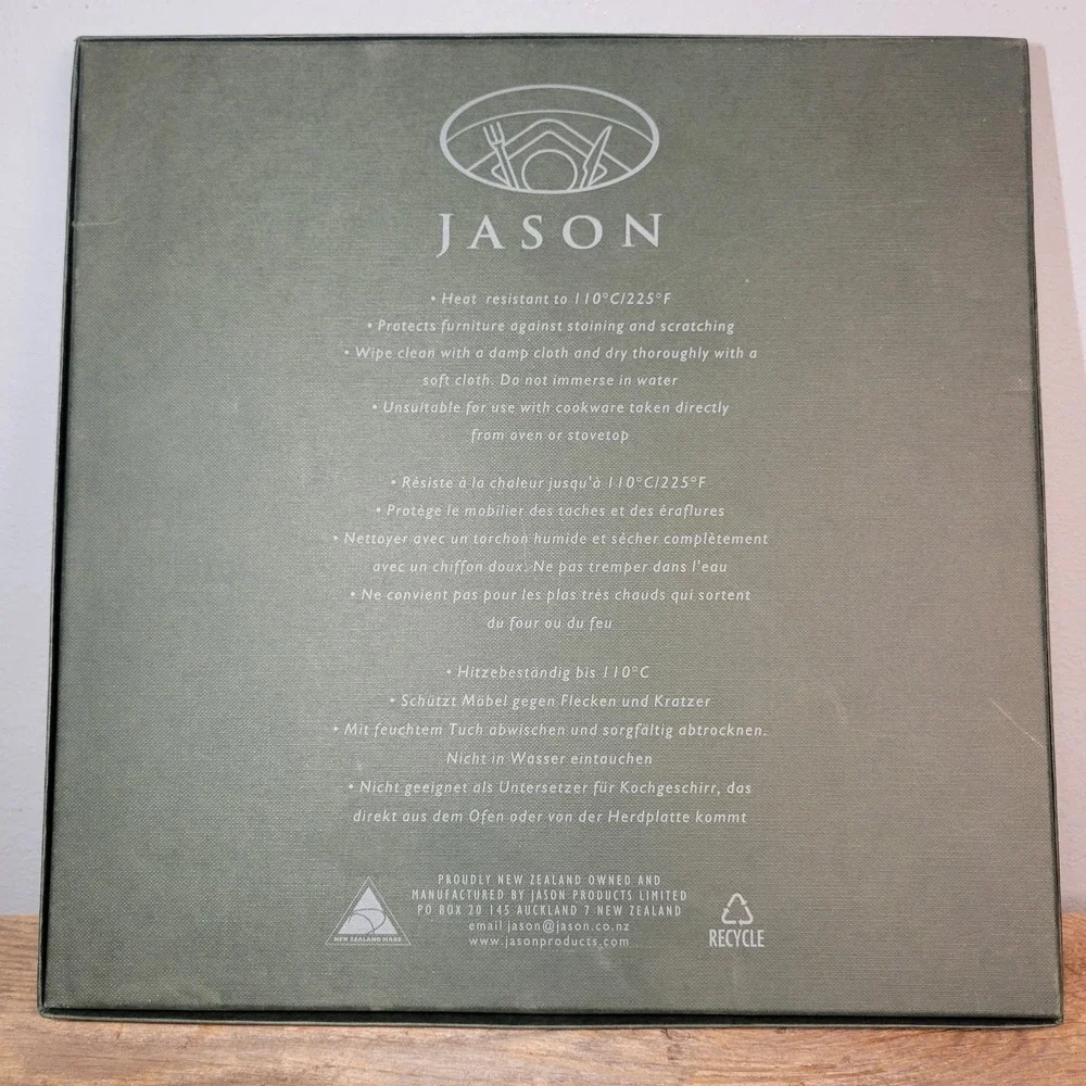 Jason Cork Backed Christmas Holiday Theme Placemats Set of 4